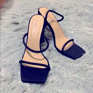 Lemonade Black Heels. New!